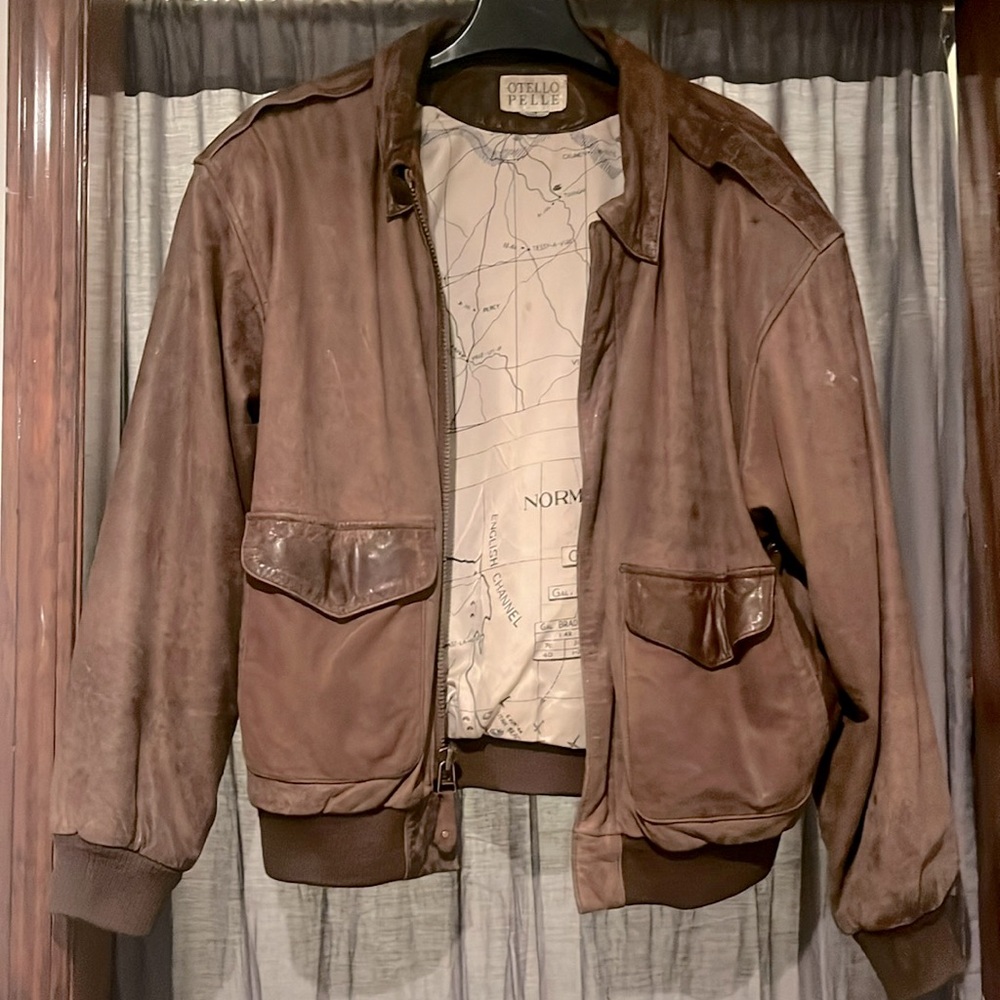 Great Quality Vintage Otello Pelle Leather Jacket